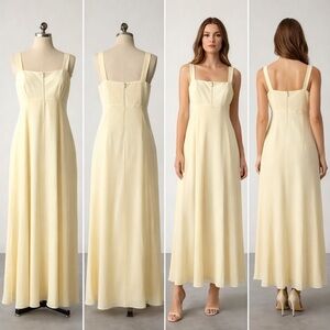 Night Way Collections One Shoulder Yellow Dress